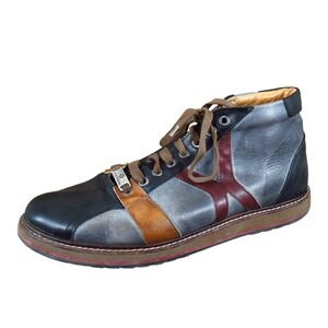 Exton 8854 Mens Leather Fashion Sneaker Boots Size 42 Lifestyle Multi-Color